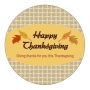 Leaves Thanksgiving Circle Labels 2x2